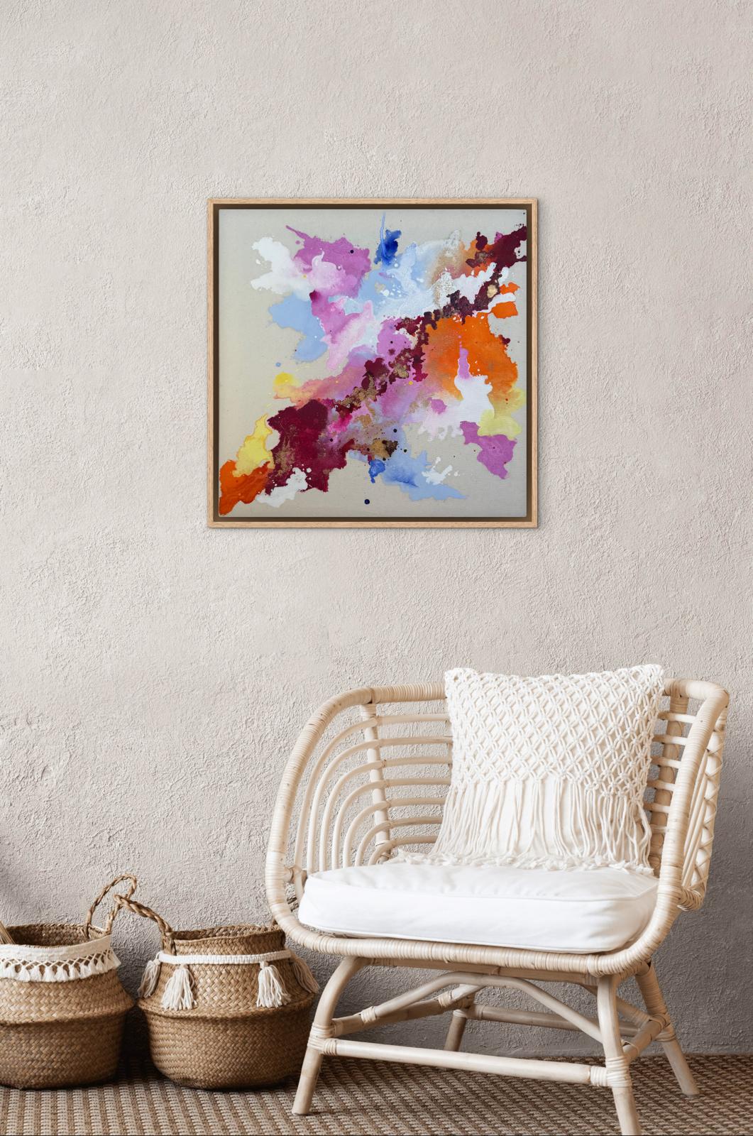 Goldspur, 2026, Acryl und Gold auf roher Baumwollleinwand, Ansicht 10